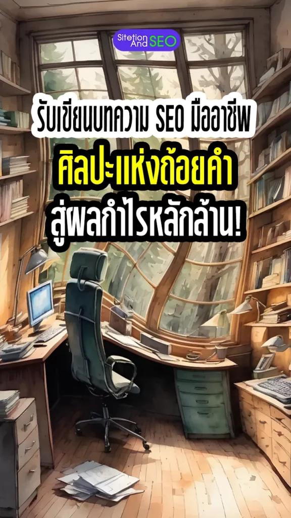 รับเขียนบทความ SEO มืออาชีพ ศิลปะถ้อยคำ สู่ผลกำไรหลักล้าน!